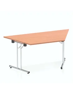 Dynamic Impulse 1600mm Folding Trapezium Table Beech Top I000693 2