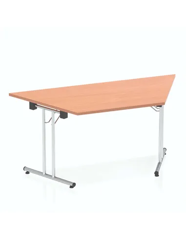 Dynamic Impulse 1600mm Folding Trapezium Table Beech Top I000693