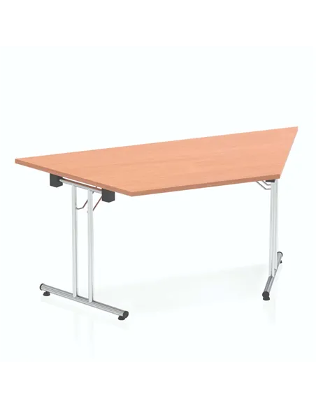 Dynamic Impulse 1600mm Folding Trapezium Table Beech Top I000693