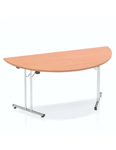 Dynamic Impulse 1600mm Folding Semi-circle Table Beech Top I000694