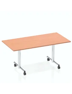 Dynamic Impulse 1600mm Flip Top Rectangular Table Beech Top I000695