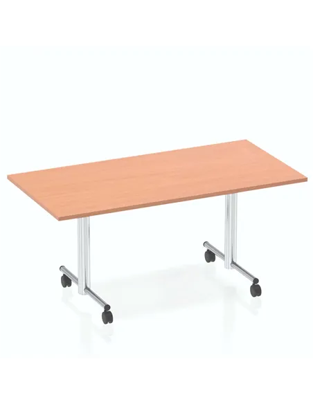 Dynamic Impulse 1600mm Flip Top Rectangular Table Beech Top I000695