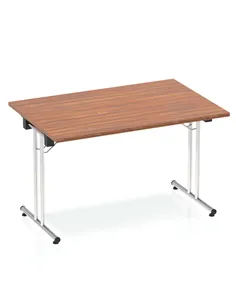 Dynamic Impulse 1200mm Folding Rectangular Table Walnut Top I000699
