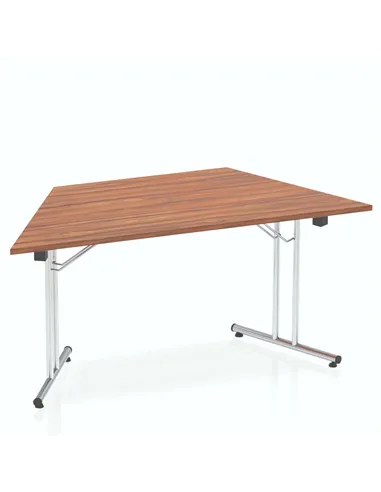 Dynamic Impulse 1600mm Folding Trapezium Table Walnut Top I000702