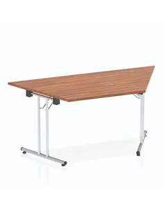 Dynamic Impulse 1600mm Folding Trapezium Table Walnut Top I000702 2