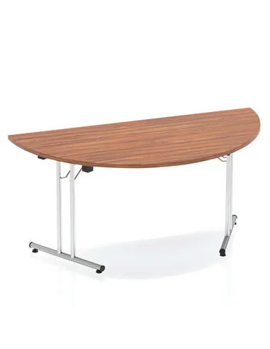 Dynamic Impulse 1600mm Folding Semi-circle Table Walnut Top I000703