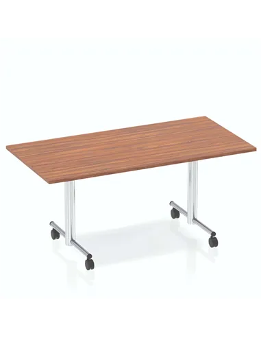 Dynamic Impulse 1600mm Flip Top Rectangular Table Walnut Top I000704