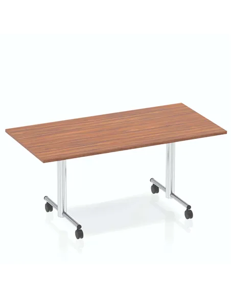 Dynamic Impulse 1600mm Flip Top Rectangular Table Walnut Top I000704
