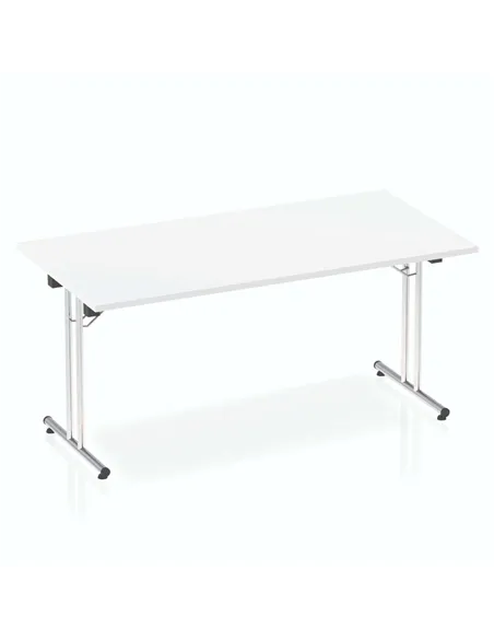 Dynamic Impulse 1600mm Folding Rectangular Table White Top I000709
