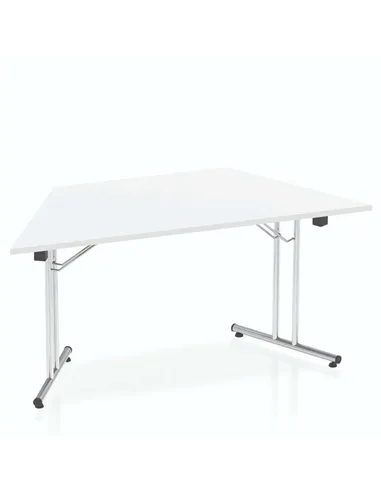 Dynamic Impulse 1600mm Folding Trapezium Table White Top I000711