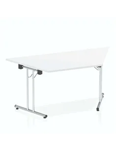 Dynamic Impulse 1600mm Folding Trapezium Table White Top I000711 2