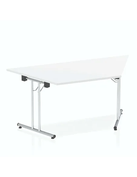 Dynamic Impulse 1600mm Folding Trapezium Table White Top I000711