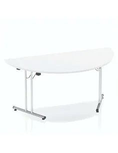 Dynamic Impulse 1600mm Folding Semi-circle Table White Top I000712