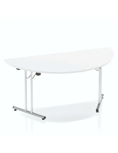 Dynamic Impulse 1600mm Folding Semi-circle Table White Top I000712
