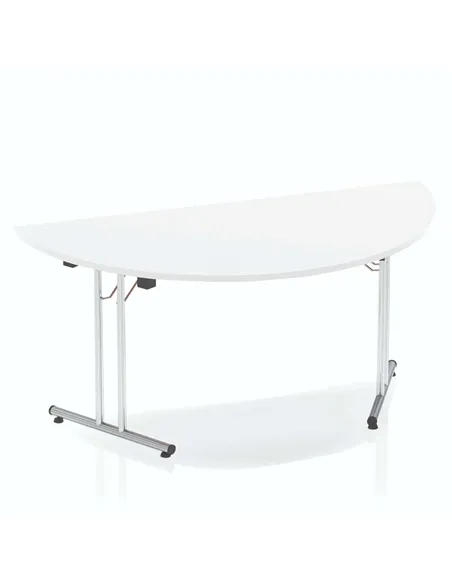 Dynamic Impulse 1600mm Folding Semi-circle Table White Top I000712