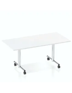 Dynamic Impulse 1600mm Flip Top Rectangular Table White Top I000713