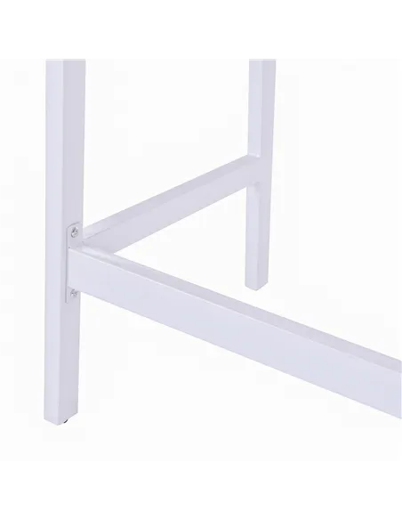 HOMCOM Computer Desk, Writing Desk, Study Workstation with Drawer, Storage Compartments, Cable Management, Laptop Table, Metal F
