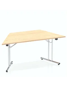 Dynamic Impulse 1600mm Folding Trapezium Table Maple Top I000720