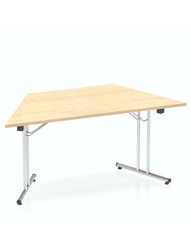 Dynamic Impulse 1600mm Folding Trapezium Table Maple Top I000720