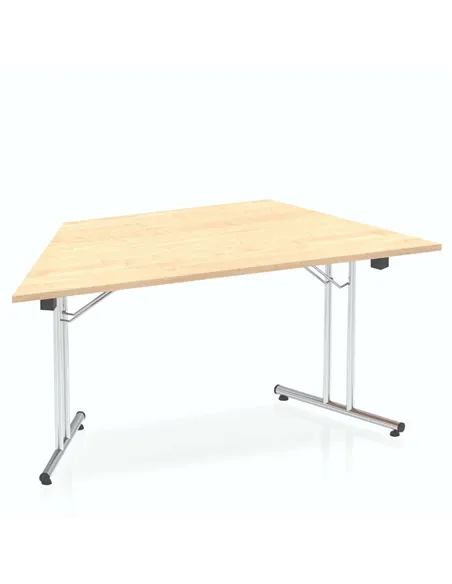 Dynamic Impulse 1600mm Folding Trapezium Table Maple Top I000720