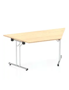 Dynamic Impulse 1600mm Folding Trapezium Table Maple Top I000720 2