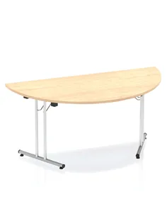 Dynamic Impulse 1600mm Folding Semi-circle Table Maple Top I000721