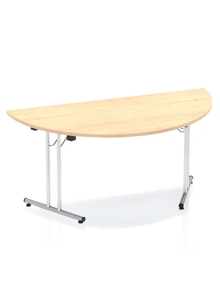Dynamic Impulse 1600mm Folding Semi-circle Table Maple Top I000721