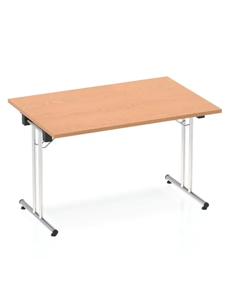 Dynamic Impulse 1200mm Folding Rectangular Table Oak Top I000796