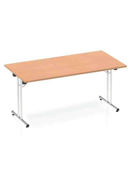Dynamic Impulse 1600mm Folding Rectangular Table Oak Top I000797