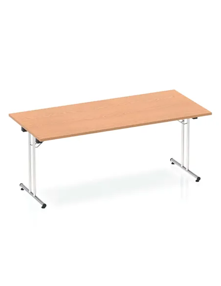 Dynamic Impulse 1800mm Folding Rectangular Table Oak Top I000798