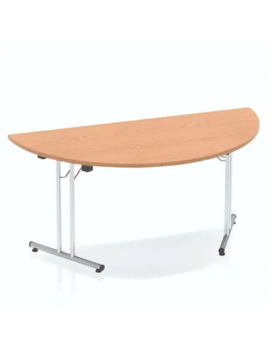 Dynamic Impulse 1600mm Folding Semi-circle Table Oak Top I000800