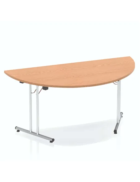 Dynamic Impulse 1600mm Folding Semi-circle Table Oak Top I000800