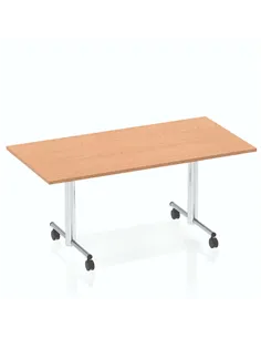 Dynamic Impulse 1600mm Flip Top Rectangular Table Oak Top I000801