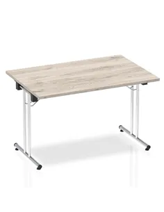 Dynamic Impulse 1200mm Folding Rectangular Table Grey Oak Top I003269