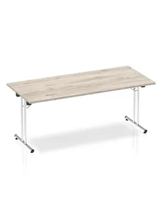Dynamic Impulse 1800mm Folding Rectangular Table Grey Oak Top I003271