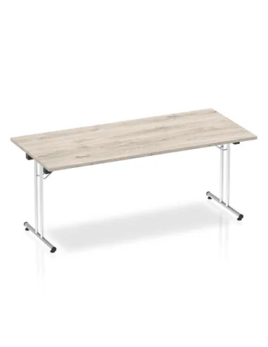 Dynamic Impulse 1800mm Folding Rectangular Table Grey Oak Top I003271