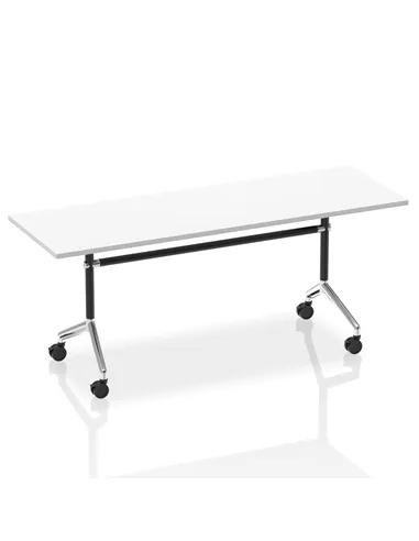 Dynamic Impulse 1800mm Flip Top Rectangular Table White Top I004313