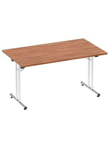 Dynamic Impulse 1400mm Folding Rectangular Table Walnut Top I004318