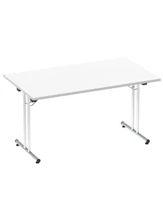 Dynamic Impulse 1400mm Folding Rectangular Table White Top I004319