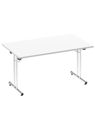 Dynamic Impulse 1400mm Folding Rectangular Table White Top I004319