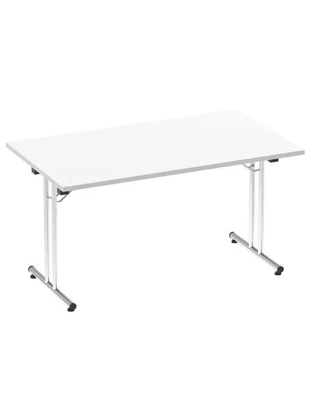 Dynamic Impulse 1400mm Folding Rectangular Table White Top I004319