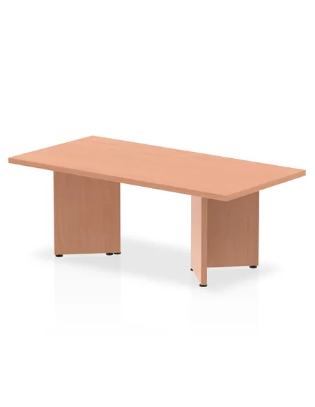 Dynamic Impulse 1200mm Coffee Table Beech Top Arrowhead Leg I003415