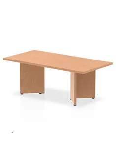 Dynamic Impulse 1200mm Coffee Table Oak Top Arrowhead Leg I003417