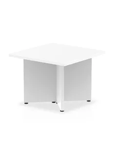 Dynamic Impulse 600mm Coffee Table White Top Arrowhead Leg I003423