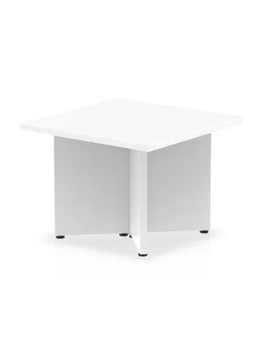 Dynamic Impulse 600mm Coffee Table White Top Arrowhead Leg I003423