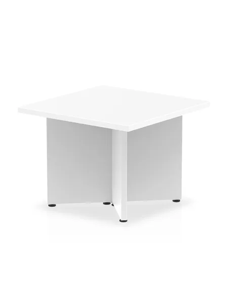 Dynamic Impulse 600mm Coffee Table White Top Arrowhead Leg I003423