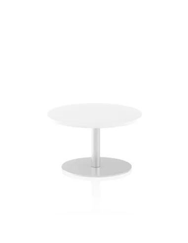 Dynamic Italia 600mm Poseur Round Table White Top 475mm High Leg ITL0102