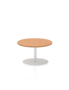 Dynamic Italia 600mm Poseur Round Table Oak Top 475mm High Leg ITL0104