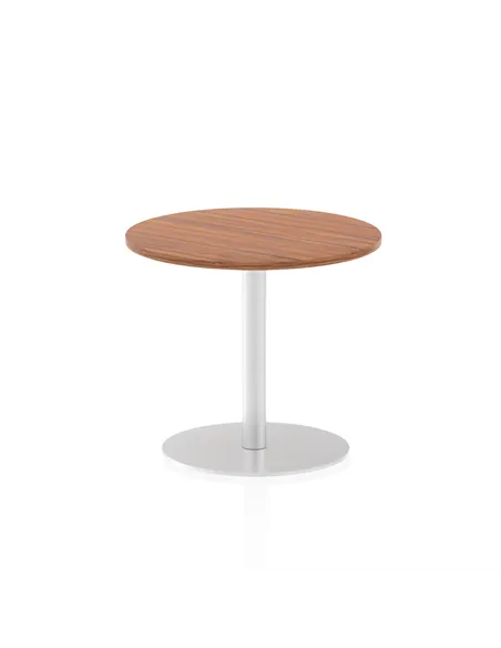 Dynamic Italia 600mm Poseur Round Table Walnut Top 720mm High Leg ITL0107
