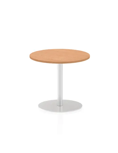 Dynamic Italia 600mm Poseur Round Table Oak Top 720mm High Leg ITL0110